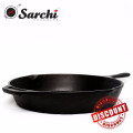 Amazon Heißer Verkauf 12 &quot;Gusseisen Bratpfanne 3 Kerbe Skillet &amp; 2 Pour &amp; 2 Griffe